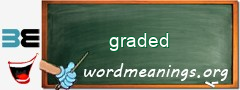 WordMeaning blackboard for graded